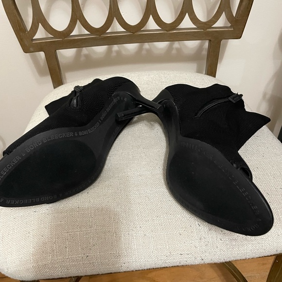 Bleeker & Bond black mesh open toe booties 8.5 - Picture 7 of 10